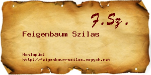 Feigenbaum Szilas névjegykártya